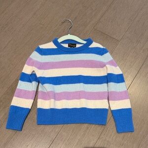 Crewcuts Blue, Pink, and Cream Striped Sweater
